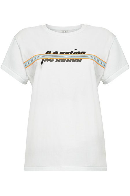 Sky Shot Printed Cotton T-Shirt | P.E. NATION