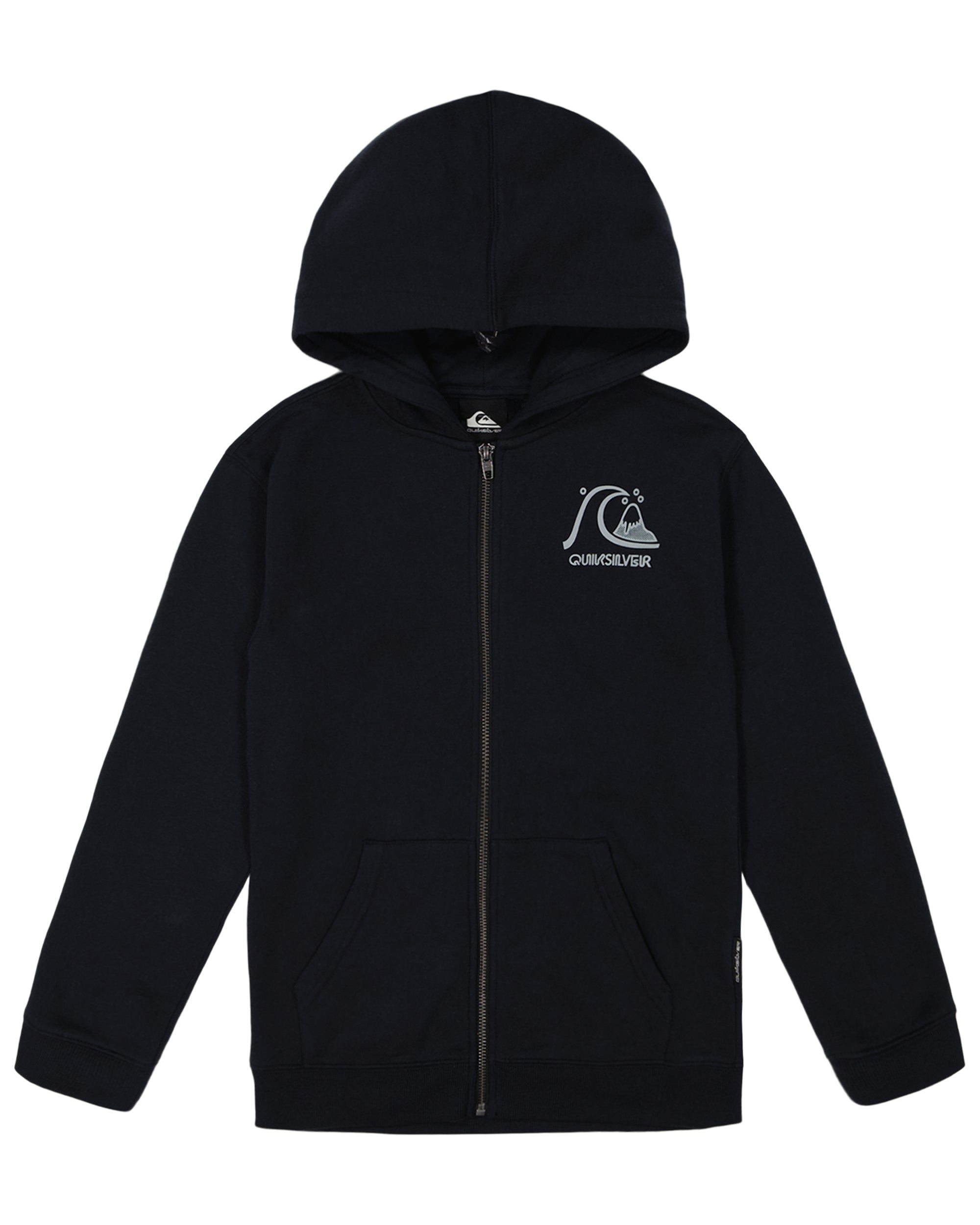 Image of Boys 8-16 Graphic Zip Hoodie - Black