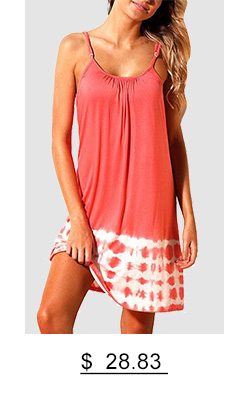 Hollow Out Spaghetti Strap Printed Cover Up