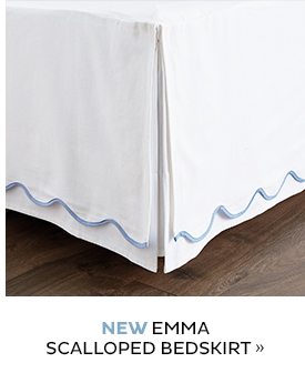 NEW Emma Scalloped Bedskirt