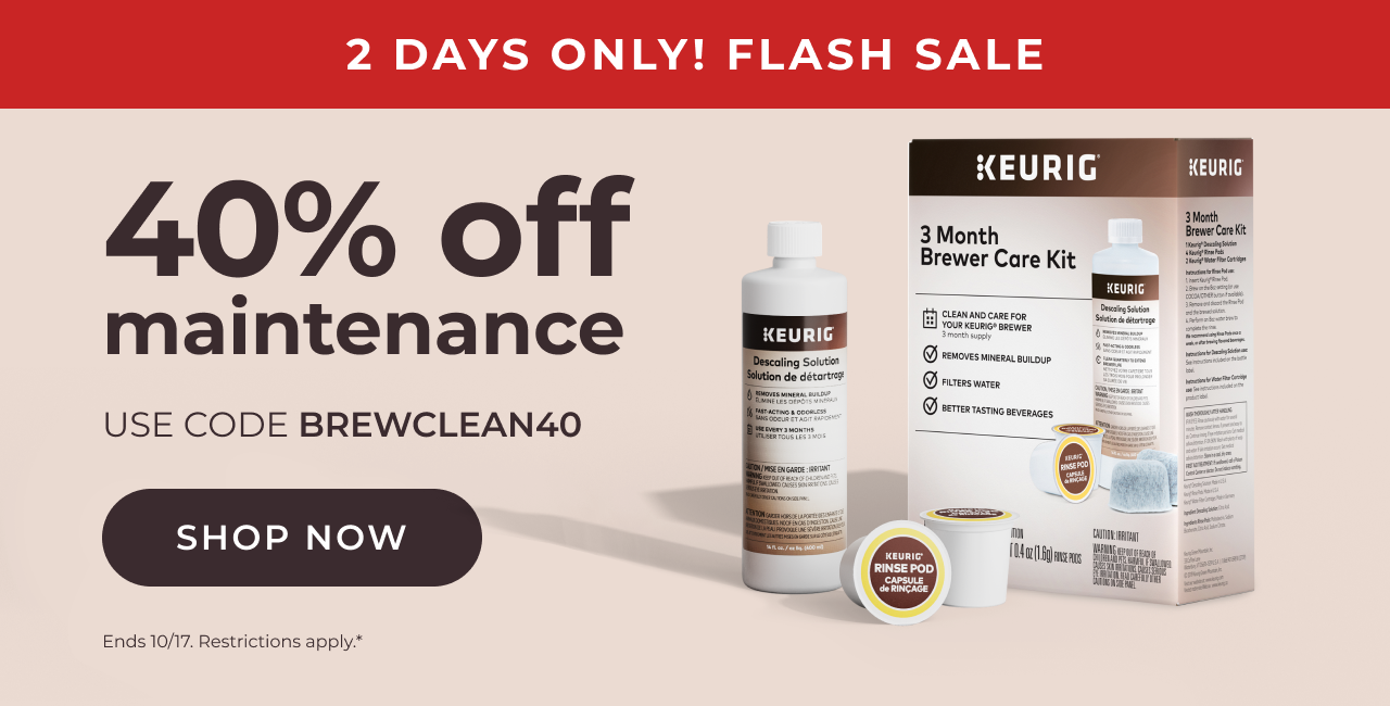 40% off maintenance with code BREWCLEAN40