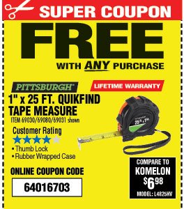 25 ft. x 1 in. QuikFind Tape Measure with ABS Casing