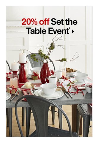 20% off Set the Table