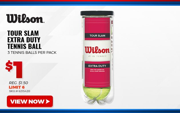 Wilson Tour Slam Extra Duty Tennis Ball