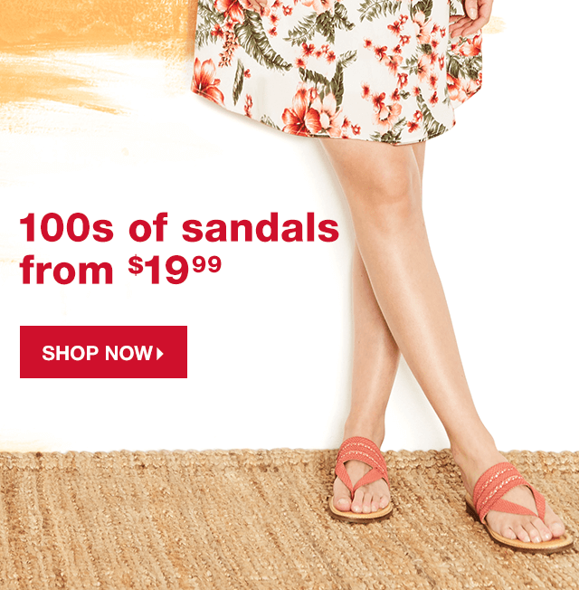 100s of Sandals from $19.99 - Shop Now