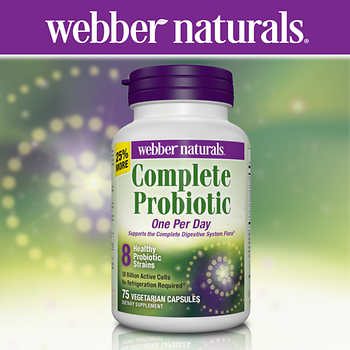 webber naturals Complete Probiotic, 75 Vegetarian Capsules