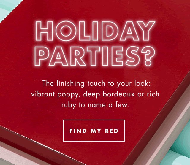 Holiday Parties? Find My Red