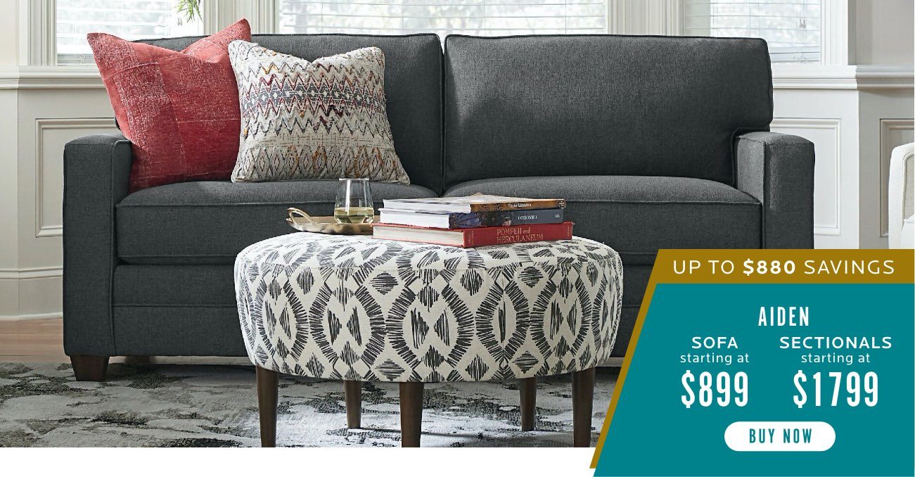 Aiden Sofas and Sectionals. Buy Now.