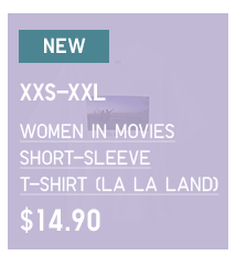 BODY1 PDP5 - WOMEN IN MOVIES SHORT-SLEEVE T-SHIRT (LA LA LAND)