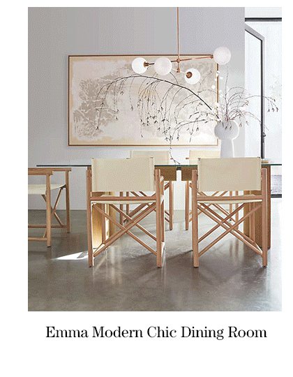 emma modern chic dining room