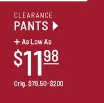 Clearance Pants $11.98