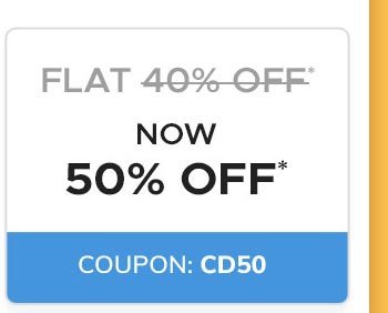 Flat 50% OFF