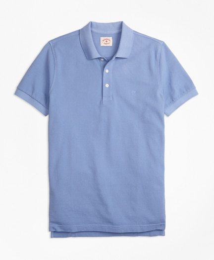 Garment-Dyed Cotton Pique Polo Shirt