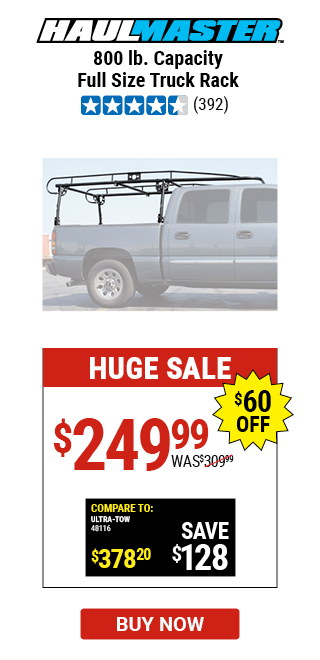 800 lb. Capacity Full Size Truck Rack