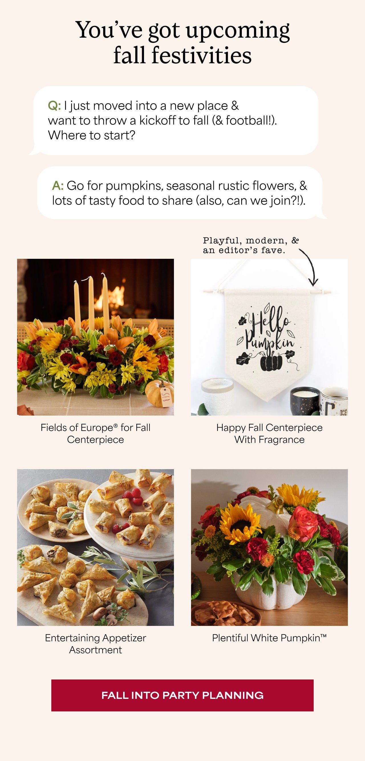 FALL INTO PARTY PLANNING