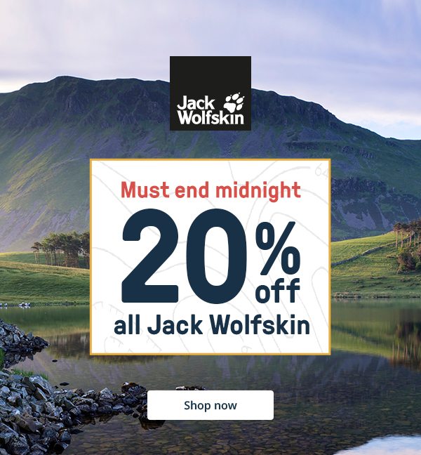 20 percent off all Jack Wolfskin - Shop now