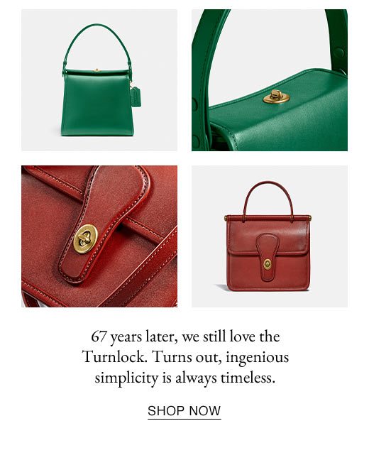 67 years later, we still love the Turnlock. Turns out, ingenious simplicity is always timeless. SHOP NOW