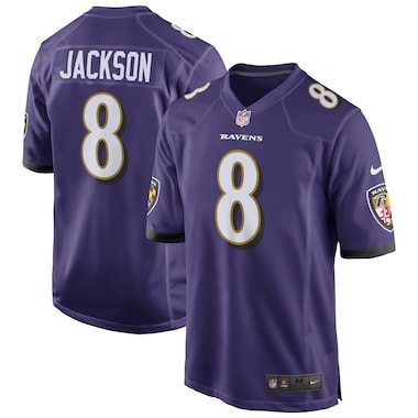  Nike Lamar Jackson Purple Game Jersey