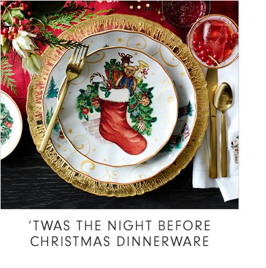 ‘TWAS THE NIGHT BEFORE CHRISTMAS DINNERWARE