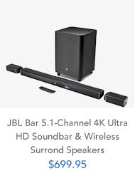 Shop JBL Bar 5.1-Channel 4K Ultra HD Soundbar & Wireless Surrond Speakers