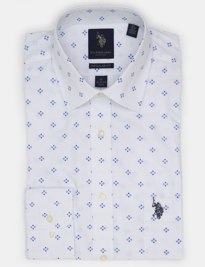 SPREAD DOT PRINT DRESS SHIRT