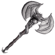 Plastic Dragon Wing Battle Axe