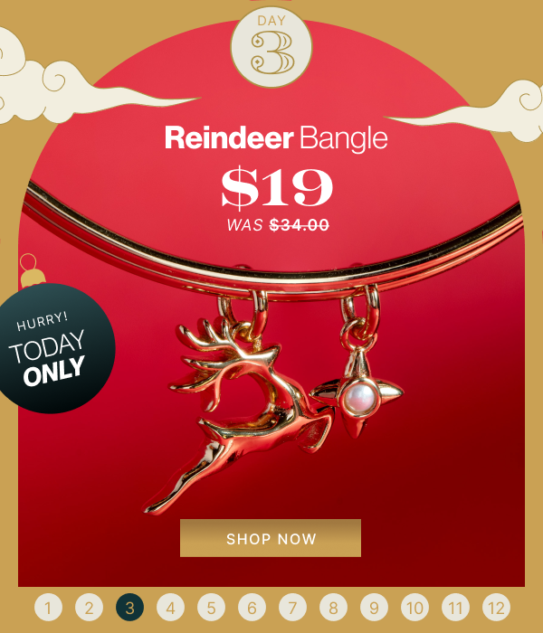 Reindeer Bangle $19 | Today Only | SHOP NOW