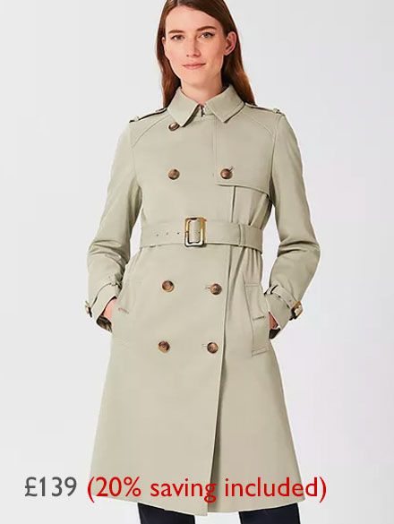 Hobbs Trench Coat, £139 (20% saving included)