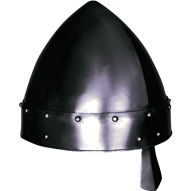 Baldric Darkened Norman Helmet