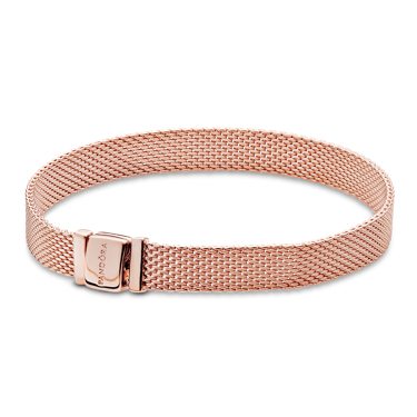 Pandora Reflexion Mesh Bracelet Rose