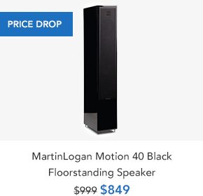 Shop MartinLogan Motion 40 Black Floorstanding Speaker