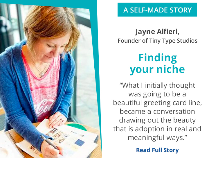 Self-made story: Jayne Alfieri, Founder of Tiny Type Studios - Read Full Story