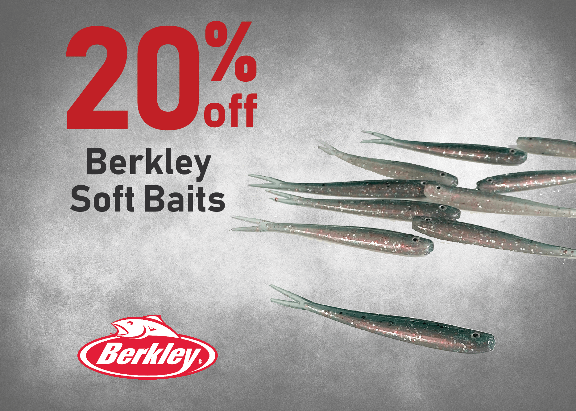 Save 20% on Berkley Soft Baits