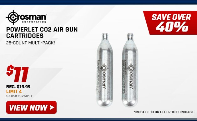 Crosman Powerlet CO2 Air Gun Cartridges