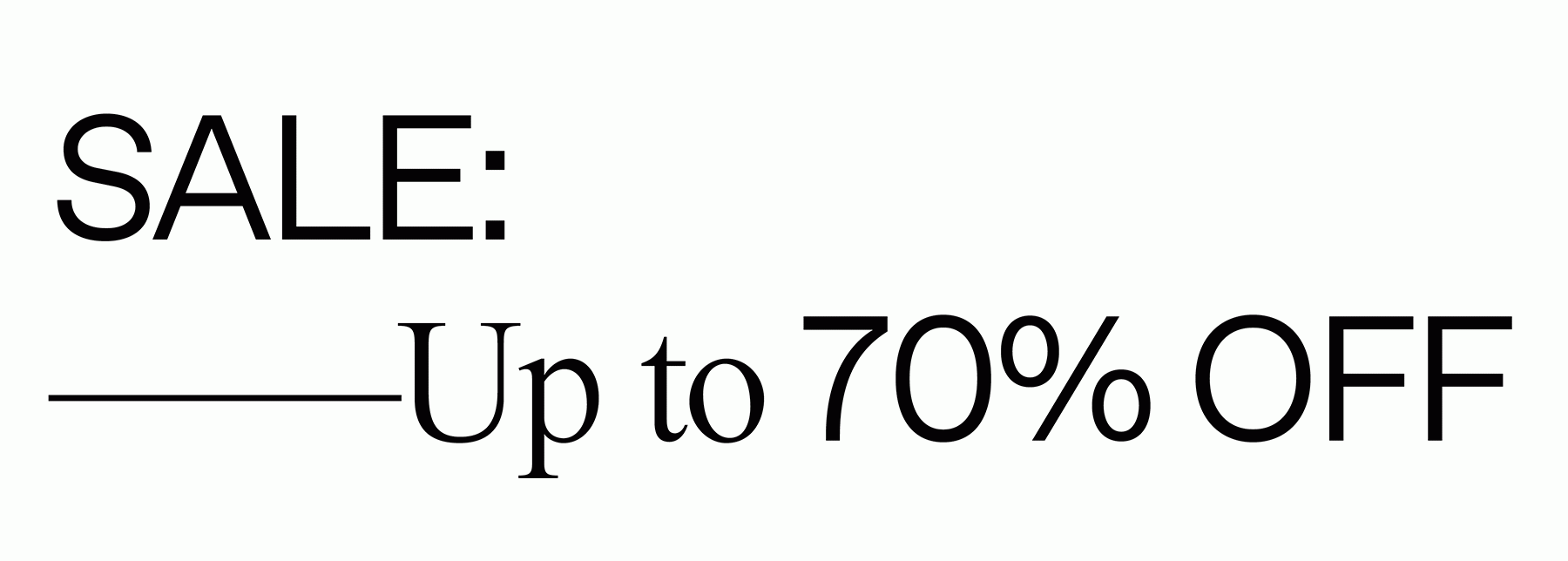 Sale: Now up to 70% off - SSENSE Email 