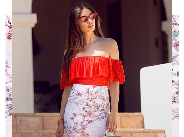 Get Pretty & Go Out We love doing the flirty top, long skirt thing for summer get-togethers. SHOP TOPS >