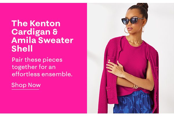 The Kenton Cardigan & Amila Sweater Shell 