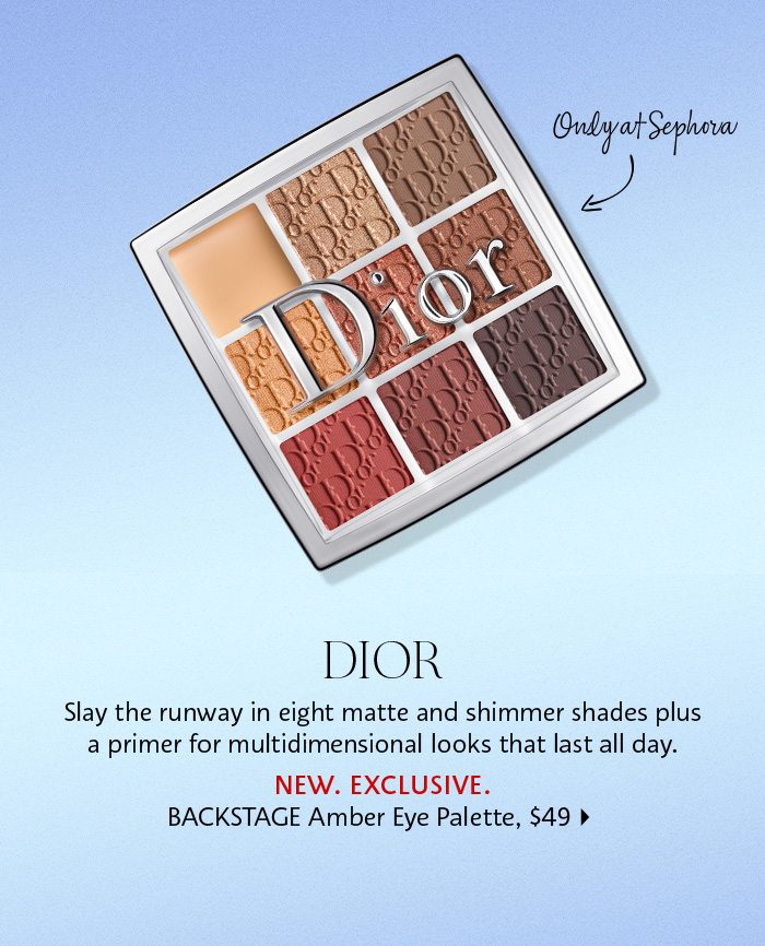 Dior BACKSTAGE Amber Neutrals Eye Palette