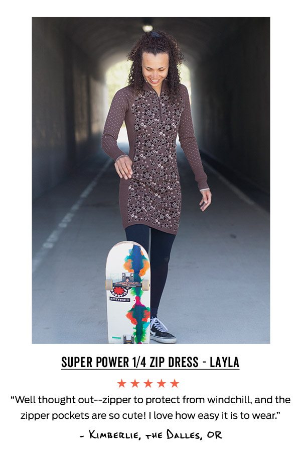 Super Power 1/4 Zip Dress - Layla >