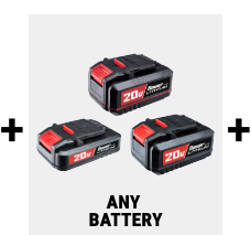 Choose Any 20 Volt tool, any Battery, and Any Charger