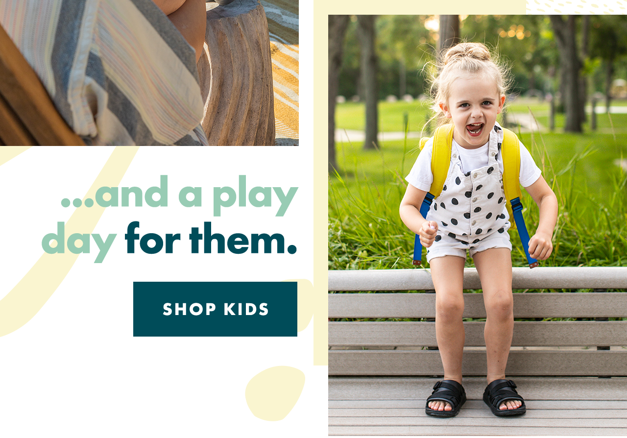 ...and a play day for them. SHOP KIDS'