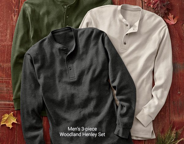 Men?s 3-piece Woodland Henley Set