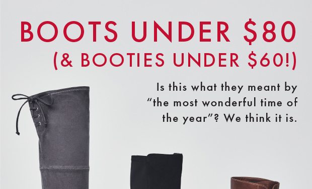 BOOTS UNDER $80