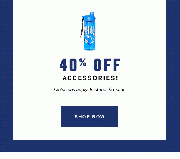 40% off accessories