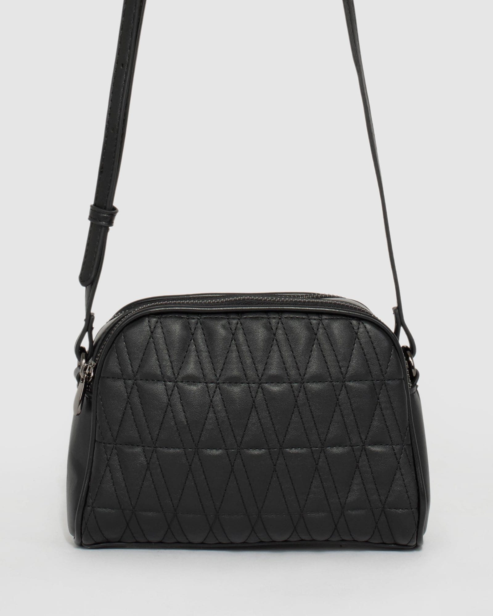 Image of Black Celine Quilt Crossbody