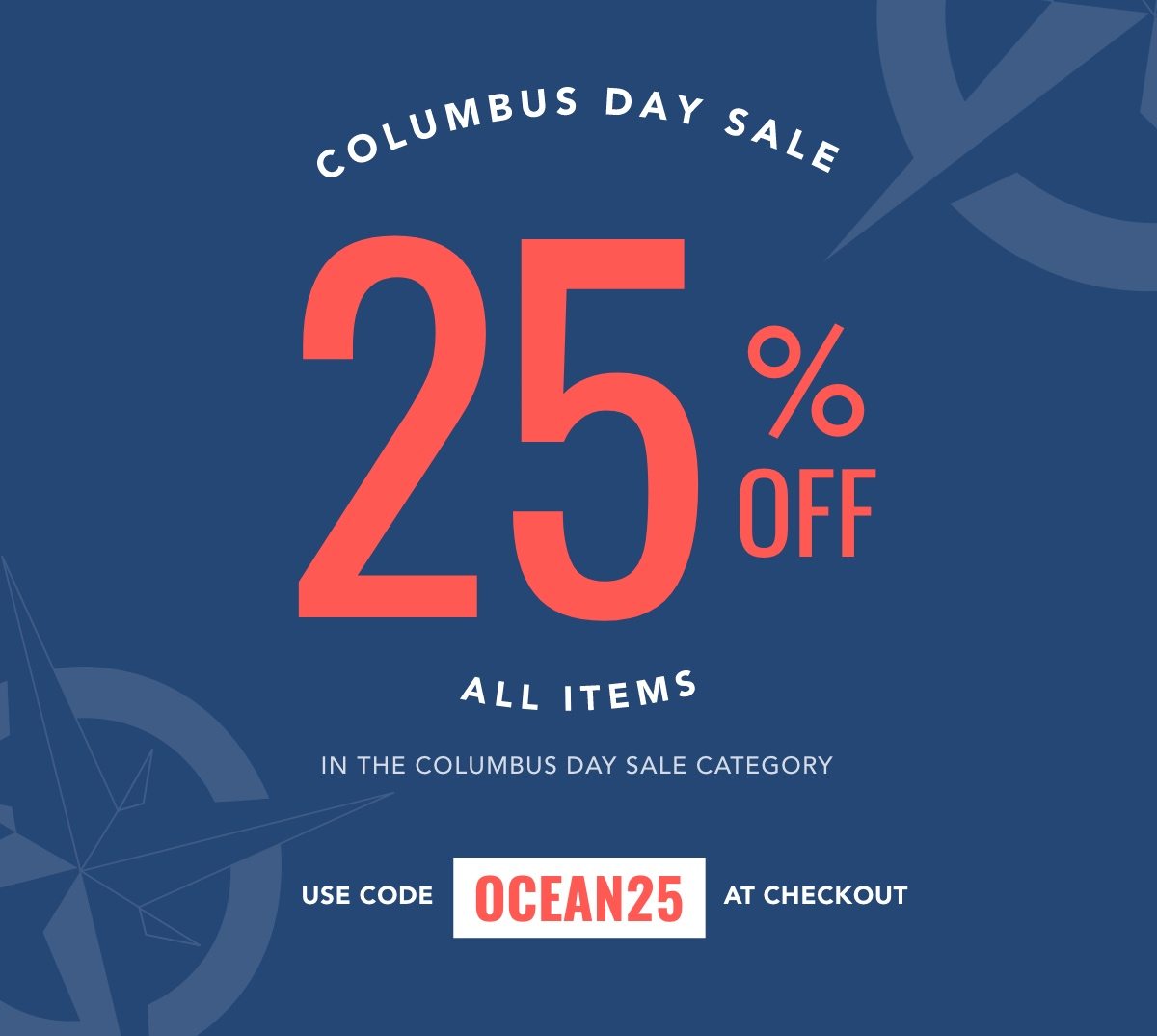 Hero - Columbus Day Sale