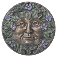 Spring Greenman Wall Plaque