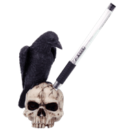 Raven and Skull Pen Holder