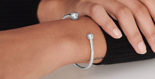 Silver Sphere Bracelet 