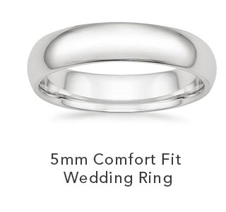 5mm Comfort Fit Wedding Ring